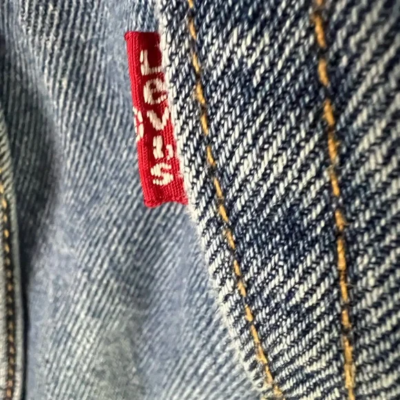 Levis 469 Loose Shorts Jorts Mens Sz 33 Denim 100% Cotton Medium Wash Casual - Picture 6 of 11